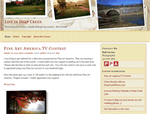 Tablet Screenshot of lifeindeepcreek.com